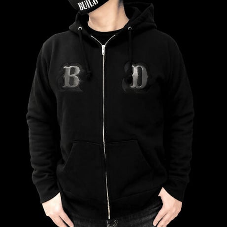 Build Embroidery Zip Hoodie
