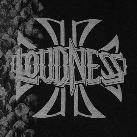 LOUDNESS x BUILD CLOTHING W-Name Phython V-Neck SS-T（BLK/GRY）