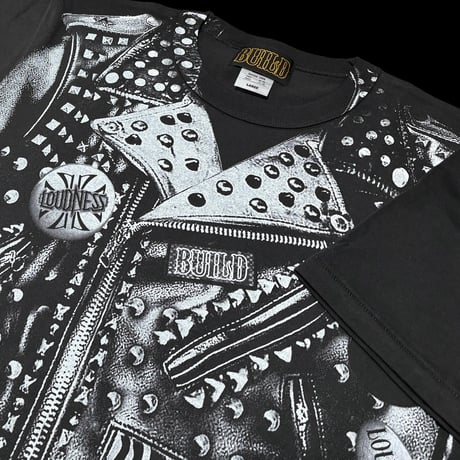LOUDNESS × BUILD CLOTHING Leather Jacket Print W-Name SS-T