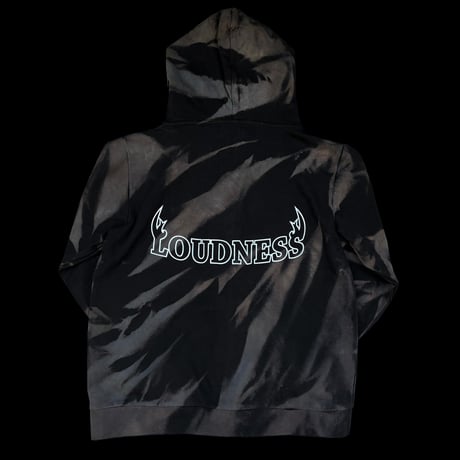 LOUDNESS × BUILD CLOTHING W-Name Thunder Tie Dye Zip Hoodie