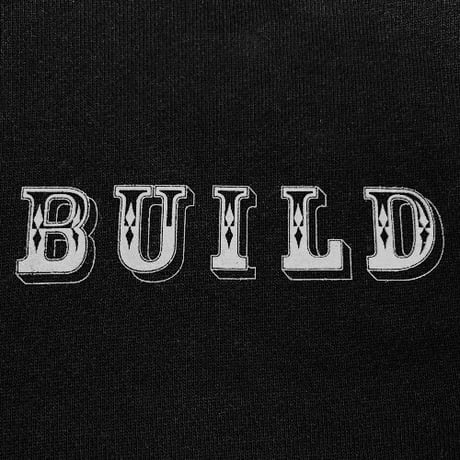 彫渉 x BUILD CLOTHING W-Name Zip Hoodie