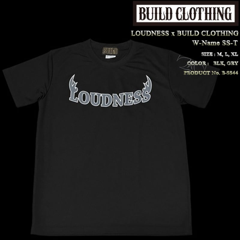 LOUDNESS × BUILD CLOTHING W-Name SS-T | Build C