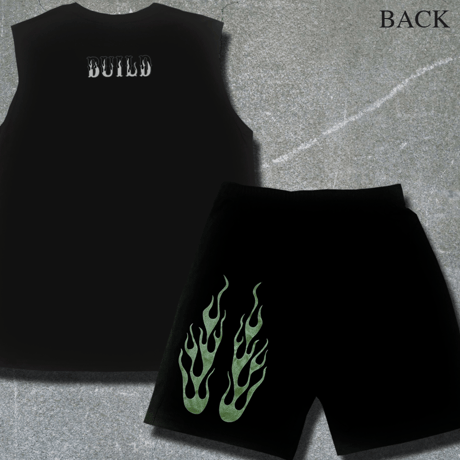 BUILD FLARE PATTERN SET UP / BLK-GRN