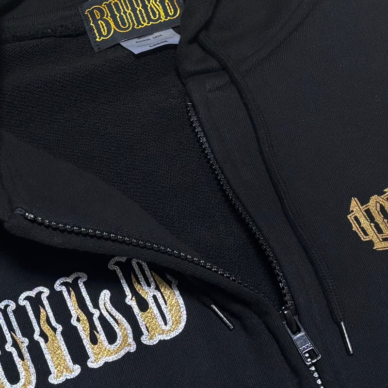 Build Clothing × LOUDNESS 黒×青 パーカー XXL Build Clothing × LOUDNESS 黒×青 パーカー XXL