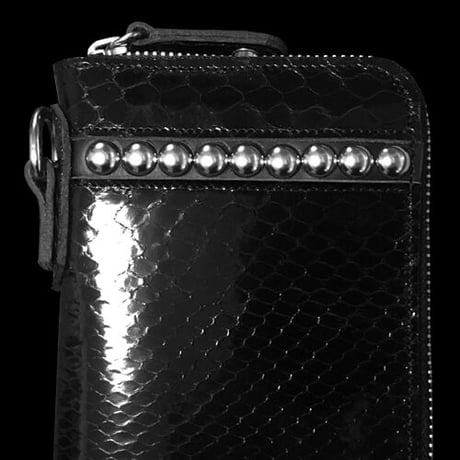 Build Snake Skin Long Wallet（BLK/SILVER Ver.）