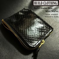 Build Snake Skin Mini Wallet BLK/GOLD