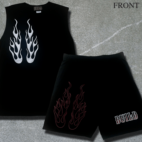 BUILD FLARE PATTERN SET UP  / BLK-RED