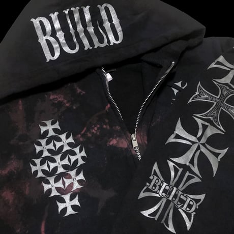 Build Tie Dye Zip Hoodie