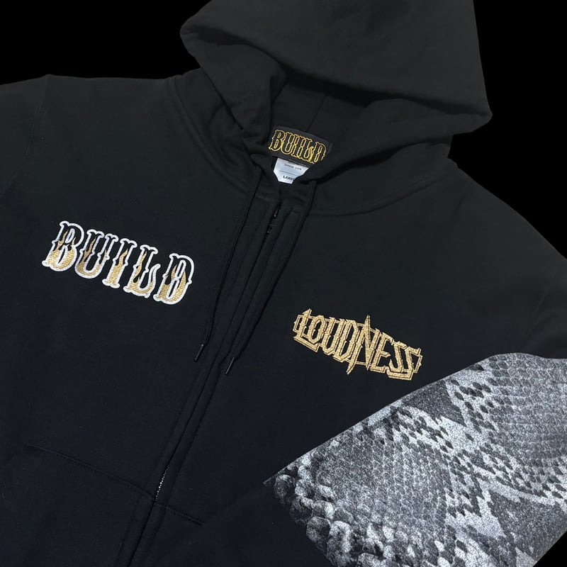 LOUDNESS × BUILD CLOTHING W-Name Python Zip Hoo