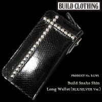 Build Snake Skin Long Wallet（BLK/SILVER Ver.）