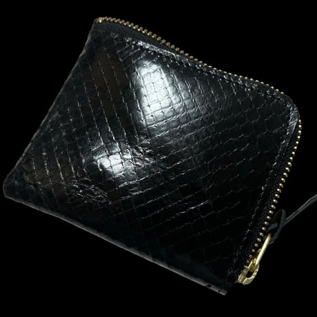 Build Snake Skin Mini Wallet BLK/GOLD