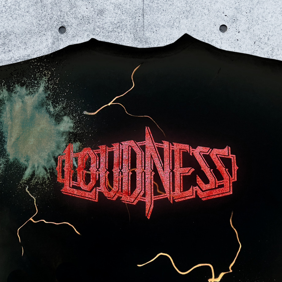 新品未開封　超貴重　LOUDNESS　30周年記念版　Tシャツ　男女兼用 LOUDNESS X BUILD CLOTHING W-name Symmetry tie