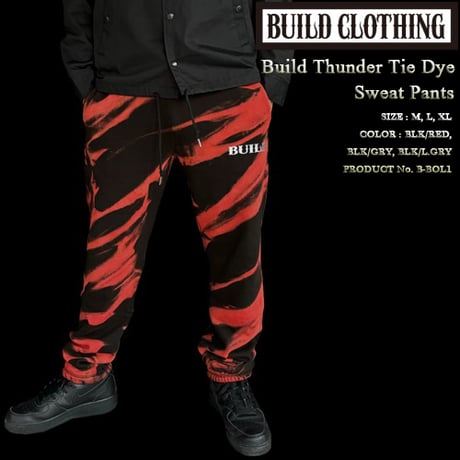 Build Thunder Tie Dye Sweat Pants