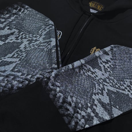 LOUDNESS × BUILD CLOTHING W-Name Python Zip Hoodie