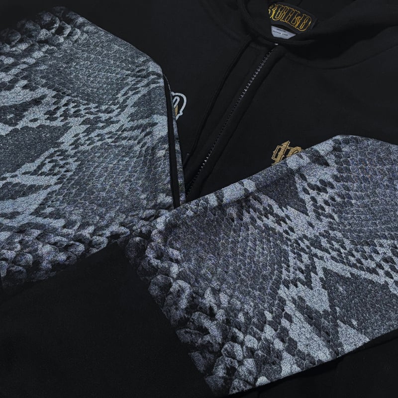 LOUDNESS × BUILD CLOTHING W-Name Python Zip Hoo