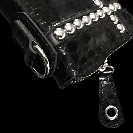 Build Snake Skin Long Wallet（BLK/SILVER Ver.）