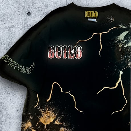 LOUDNESS X BUILD  CLOTHING W-name Symmetry tie dye SS-T (BUILD通販限定カラー)