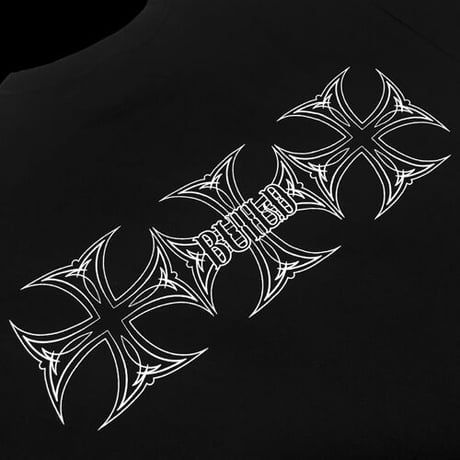 LOUDNESS x BUILD CLOTHING W-Name Rising Sun SS-T（BLK）