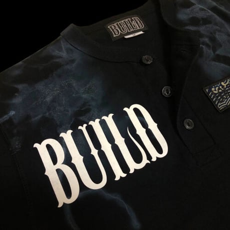 Build Clothing x Loudness W-Name HN SS-T (Tie Dye) (BLK/BLK 刺繍)