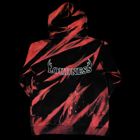 LOUDNESS × BUILD CLOTHING W-Name Thunder Tie Dye Zip Hoodie