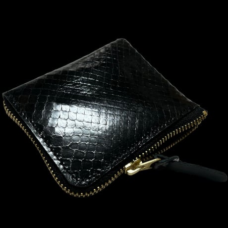 Build Snake Skin Mini Wallet BLK/GOLD