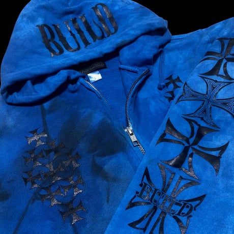Build Tie Dye Zip Hoodie