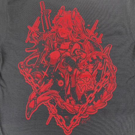 彫紅 x BUILD CLOTHING W-Name SS-T (B)