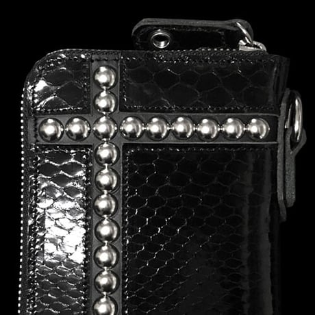 Build Snake Skin Long Wallet（BLK/SILVER Ver.）