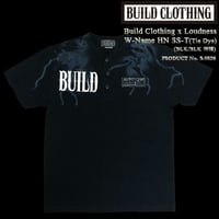 Build Clothing x Loudness W-Name HN SS-T (Tie Dye) (BLK/BLK 刺繍)