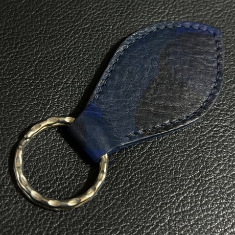 Build Camo Leather Key Ring