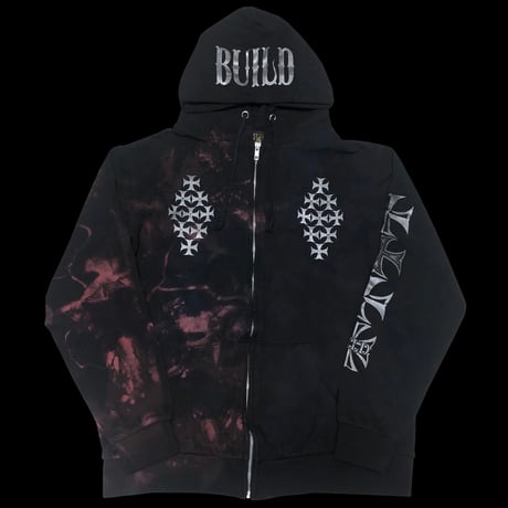 Build Tie Dye Zip Hoodie