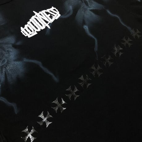 Build Clothing x Loudness W-Name HN SS-T (Tie Dye) (BLK/WHT 刺繍)