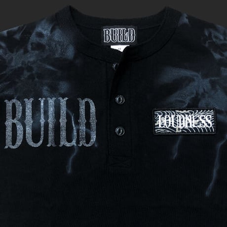 Build Clothing x Loudness W-Name HN SS-T (Tie Dye) (BLK/WHT 刺繍)