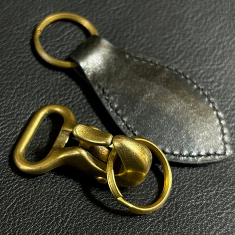 Build Camo Leather Key Ring