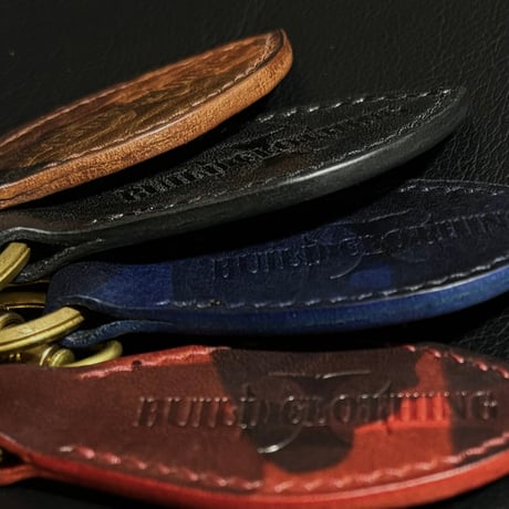 Build Camo Leather Key Ring