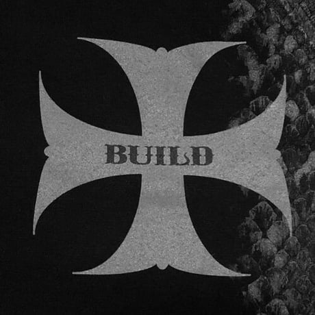 LOUDNESS x BUILD CLOTHING W-Name Phython V-Neck SS-T（BLK/GRY）