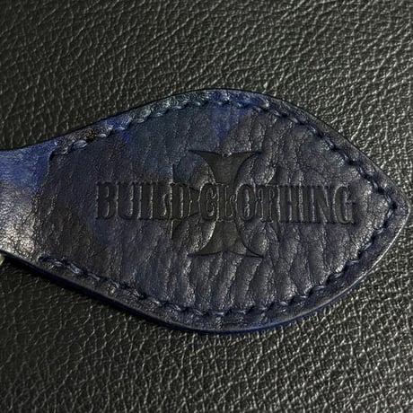 Build Camo Leather Key Ring