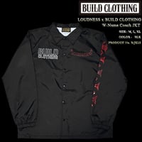 LOUDNESS x BUILD CLOTHING W-Name Coach JKT