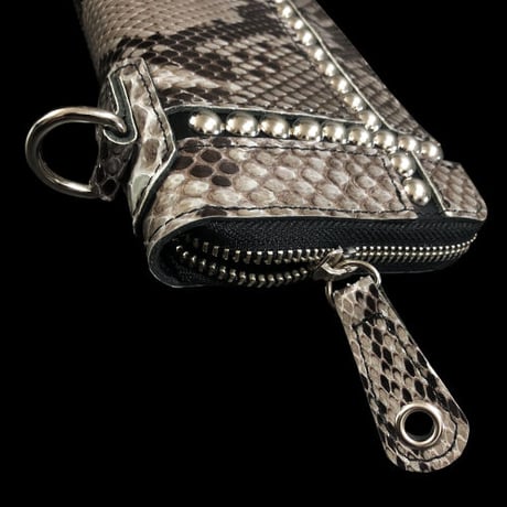 Build Snake Skin Long Wallet（GRY Ver.）