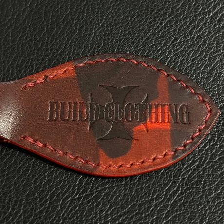 Build Camo Leather Key Ring