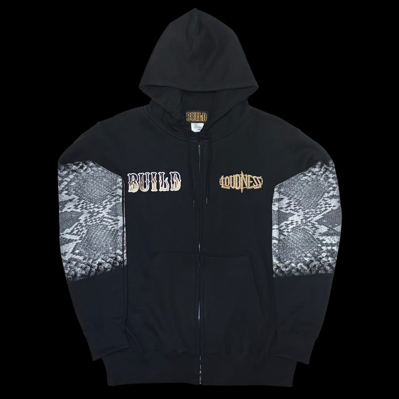LOUDNESS × BUILD CLOTHING W-Name Python Zip Hoo