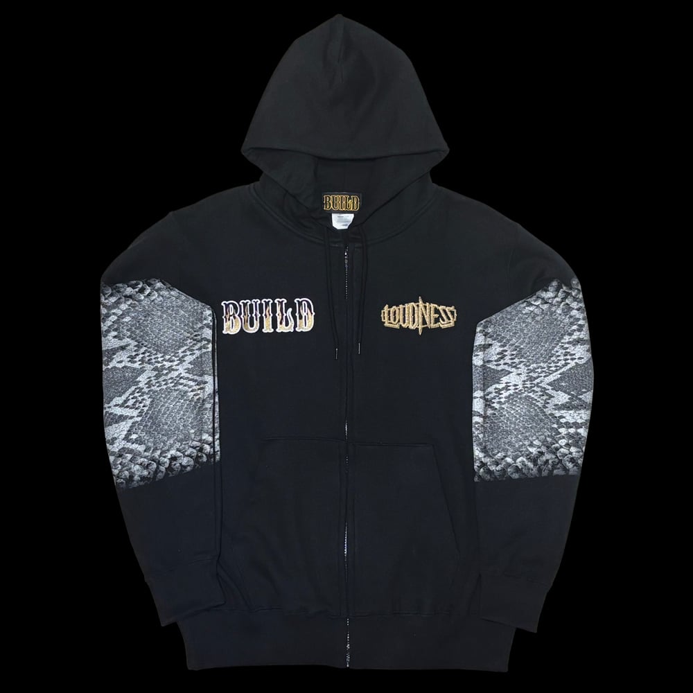 LOUDNESS × BUILD CLOTHING W-Name Python Zip Hoo