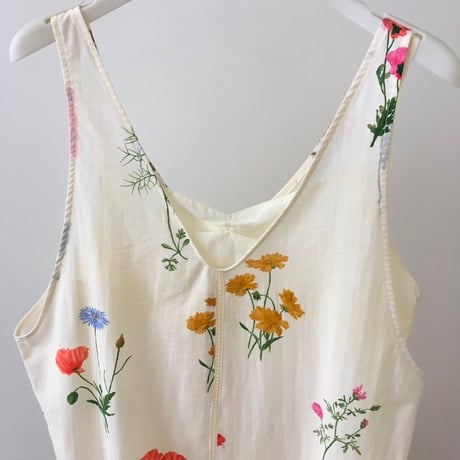 予約販売　Floral Print Sleeveless Dress