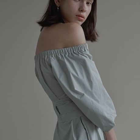 Puff sleeve 2way onepiece