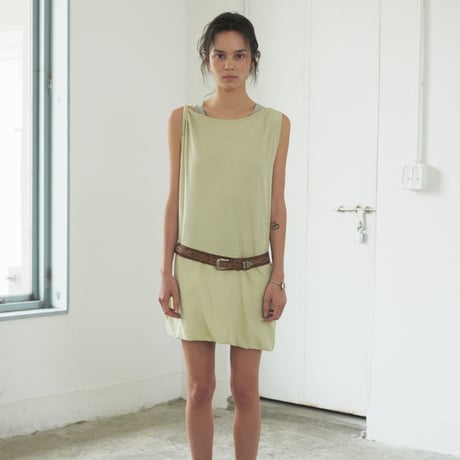 "Verso" Draped two-way mini dress