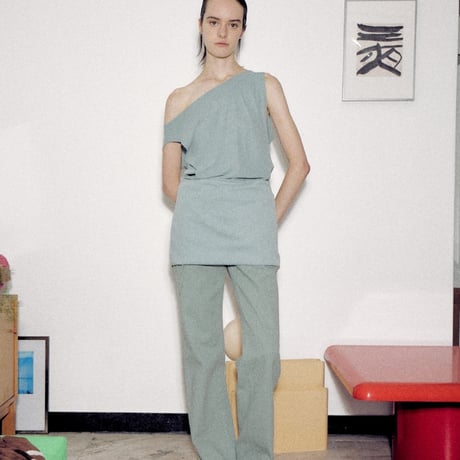 "Verso" Draped two-way mini dress
