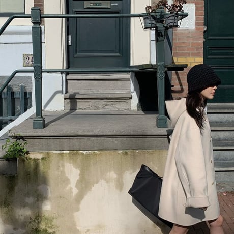 Cashmere Hooded Wool Coat