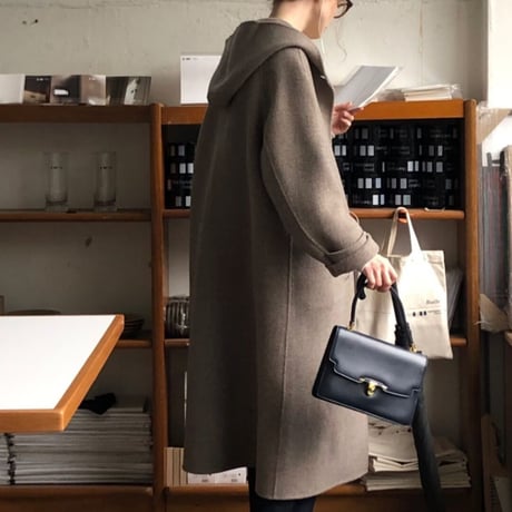 Hoodie handmade long coat