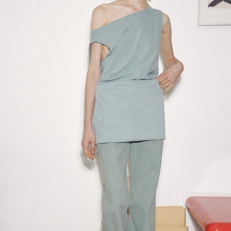 "Verso" Draped two-way mini dress