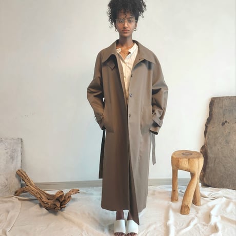 Classic highneck 2way trench coat